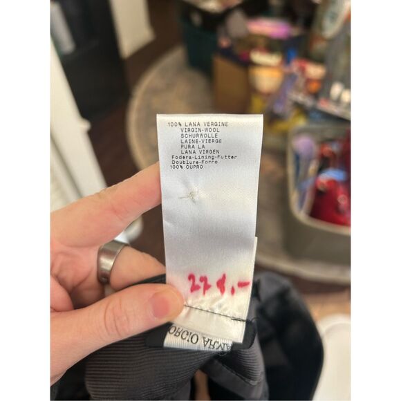 Giorgio Armani Charcoal Gray Wool Pencil Skirt, Size EU 38 / US Sz 2 - Picture 13 of 15